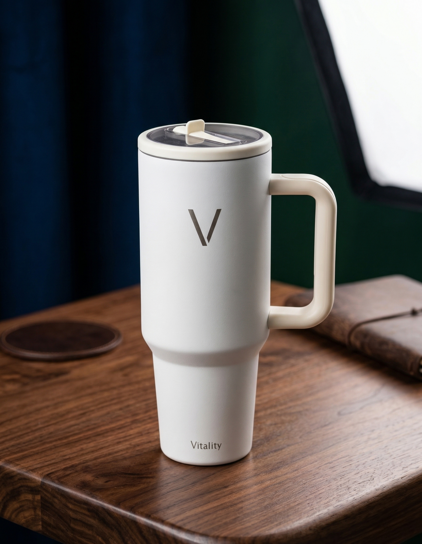 Vaso Térmico Vitality 40oz con Asa Ergonómica – Hidratación Total en Verde Menta