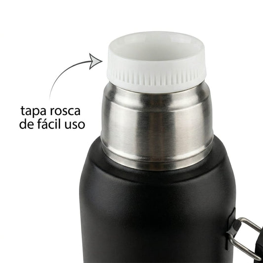 Combo Vitality: Termo 1L + Guampa 160ml + Bombilla de Alpaca